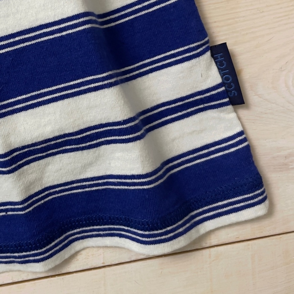 Scotch & Soda Amsterdam BLAUW and White Stripe Tee - Picture 8 of 13